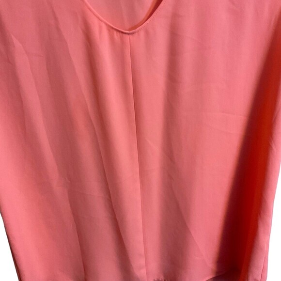 J. Crew Shirt Women's Size 2 Orange V-Neck Sleeveless Tank Top - Picture 9 of 9